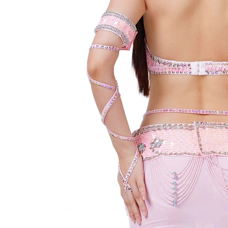 Belly Dance Arm Sleeve | Sequin Cross-Strap Armband