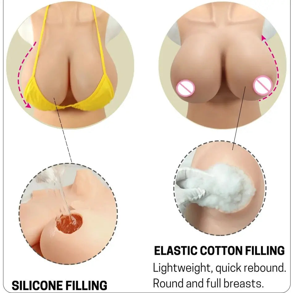Silicone Breast Prosthetics | I & K Cup | Half-Body