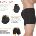 Padded Hip Enhancer Shorts | Masc Butt Booster Shapewear