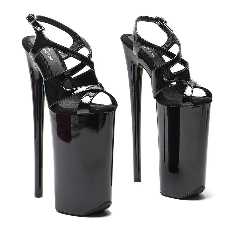 26CM Platform Sandals - Extreme 10 Inch Open Toe High Heel Pole Dance Shoes