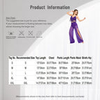 Rhinestone Crop Top & Wide-Leg Split Pants Set | One Shoulder | Lyrical Modern Dance