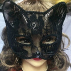 Cat Ear Lace Mask | Half-Face | 12 Styles