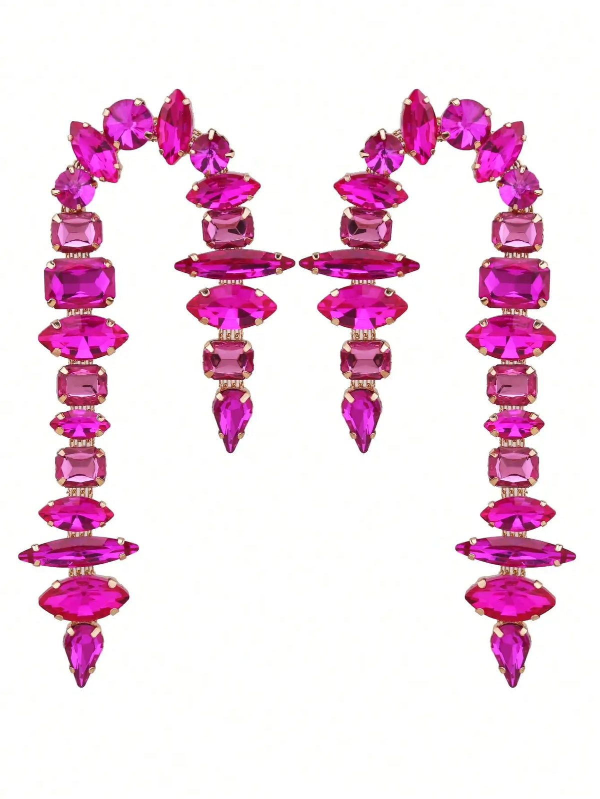 Rhinestone Drop Earrings | Tassel Sparkle