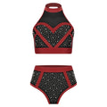Pole Dance Set | Rhinestone Color Block