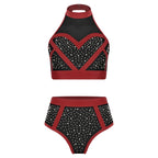 Pole Dance Set | Rhinestone Color Block