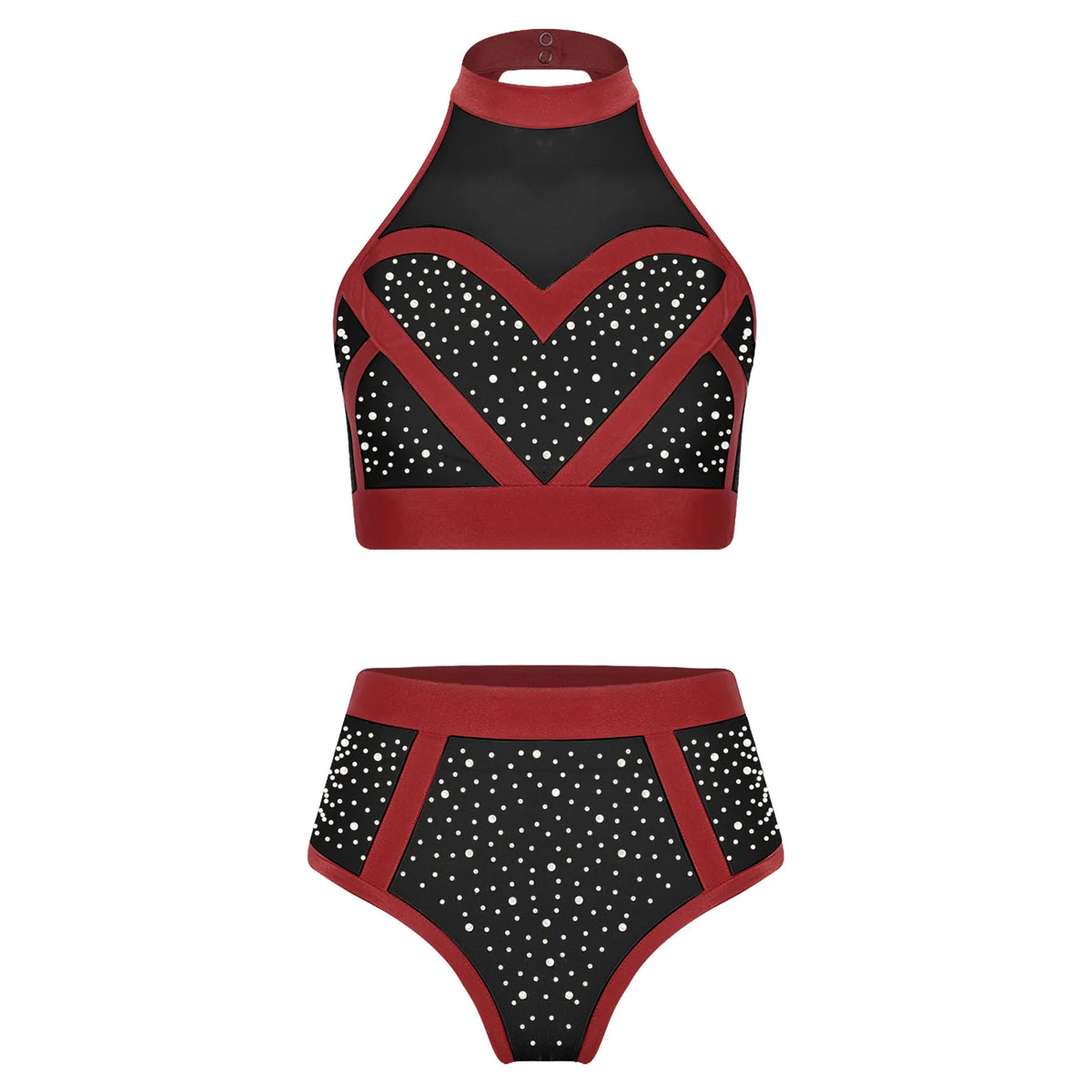 Pole Dance Set | Rhinestone Color Block