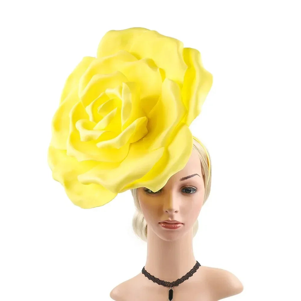 Oversized Rose Fascinator Headband | 40cm | Showgirl | 19 Colors