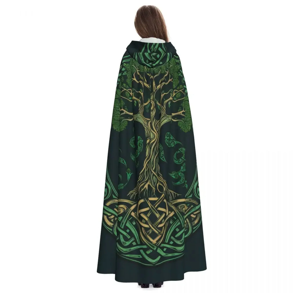 Celtic Tree of Life Hooded Cloak | Witch & Wicca Cape