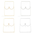 Rhinestone Body Chain | Heart & Flower | Gold & Silver