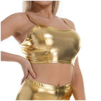 Metallic Crop Top Bra | 5 Colors