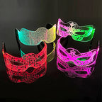 LED Acrylic Visor Glasses | 12-Mode Light-Up Rave Eyewear