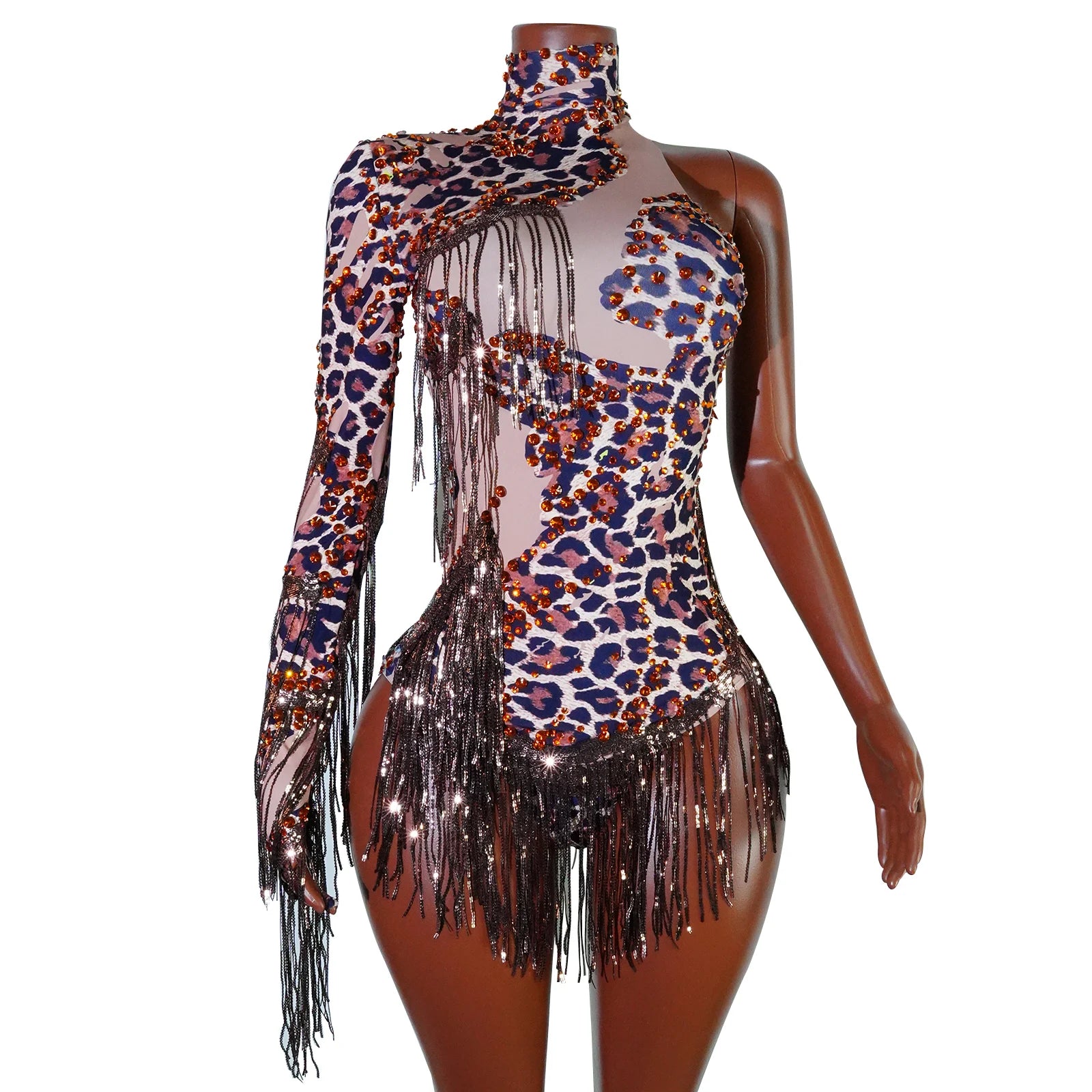 Luxe Rhythm Fringe & Rhinestone Performance Set — Multi‑Color Variants (One Size Fits S–XL)