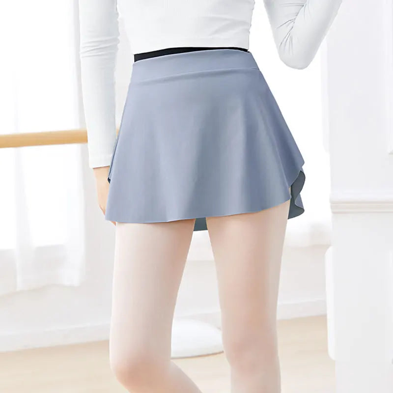Curved Ballet Wrap Skirt | Side Split | Women | S–XXL