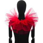 Ruff Neck Collar | Tulle Mesh | Victorian & Clown