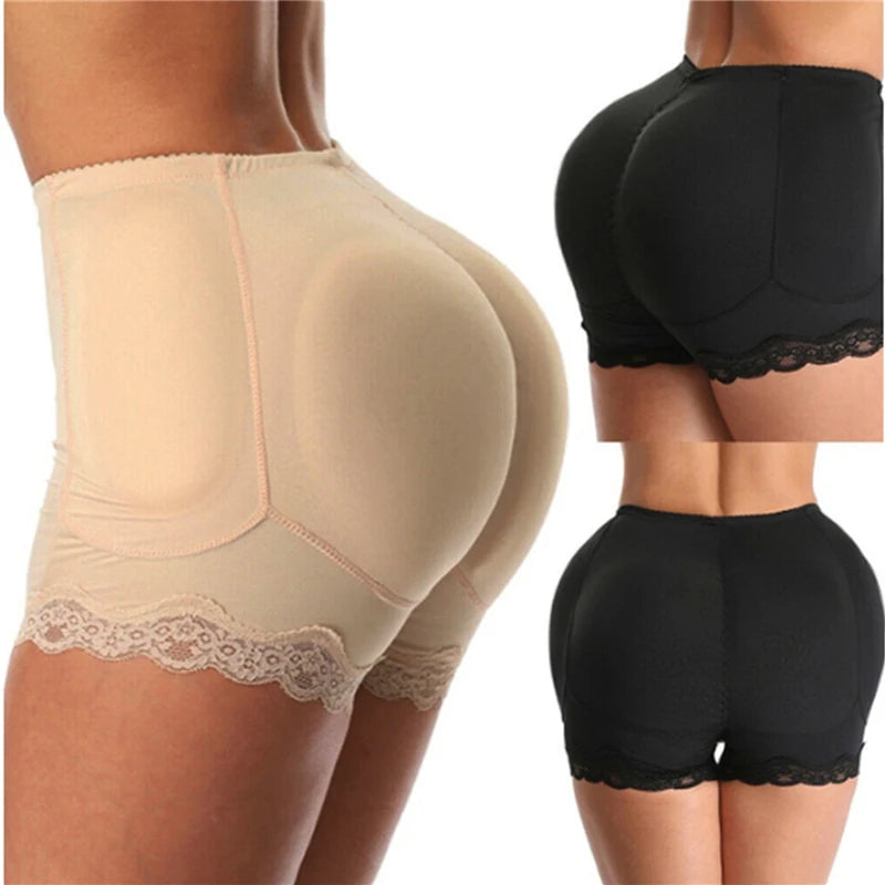 Lace-Trim Padded Butt Lifter | Hip Enhancer Shorts