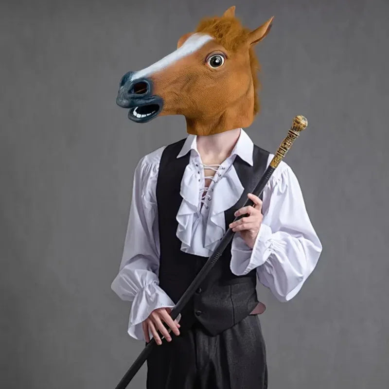 Horse Head Mask | Brown Novelty