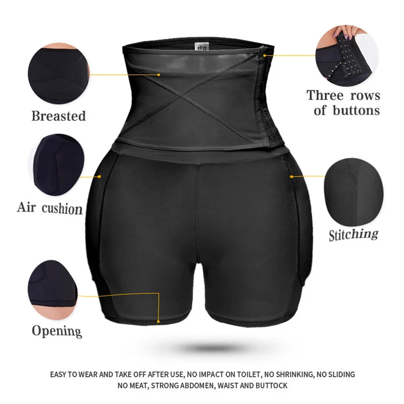 Butt & Hip Enhancer | High-Waist Padded Shorts