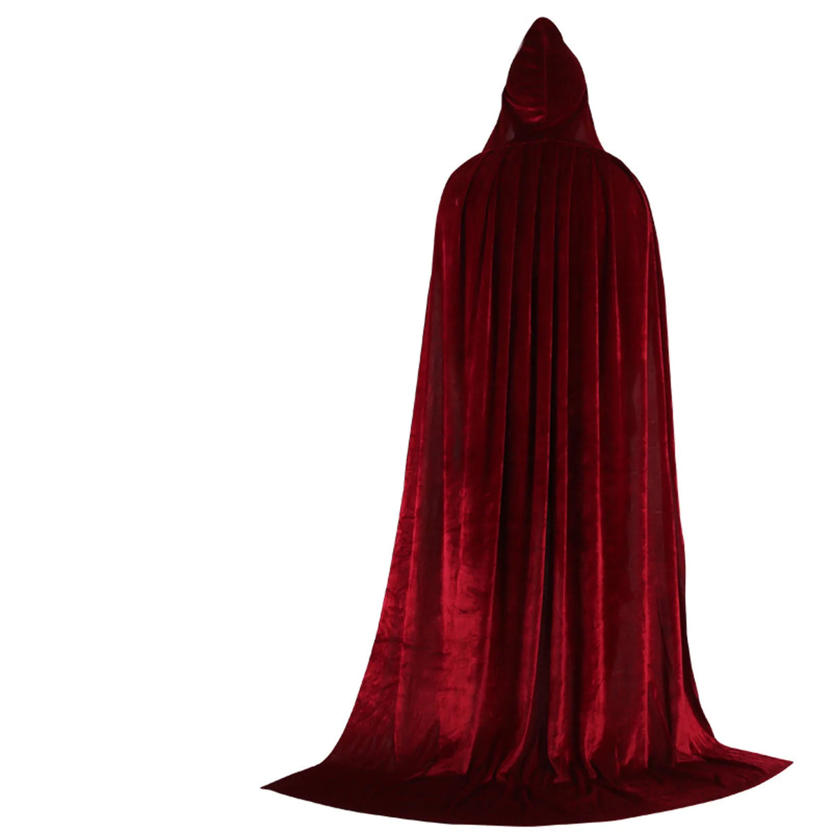 Hooded Velvet Costume Cloak