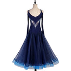 Ballroom Competition Dress | Rhinestone | 6 Colors | XXS-XXL