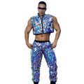 Men's Mirror Set | Cropped Vest & Pants