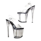 8-Inch Clear Platform Heels - Pole Dance Shoes