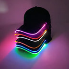 LED EL Wire Baseball Cap | Light-Up Rave Festival Hat
