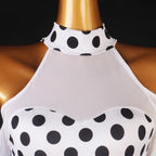 Polka Dot Ballroom Dress | Long Sleeves | 2 Colors | XXS-XXL