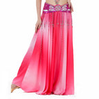 Belly Dance Chiffon Skirt | Gradient Color Full Circle