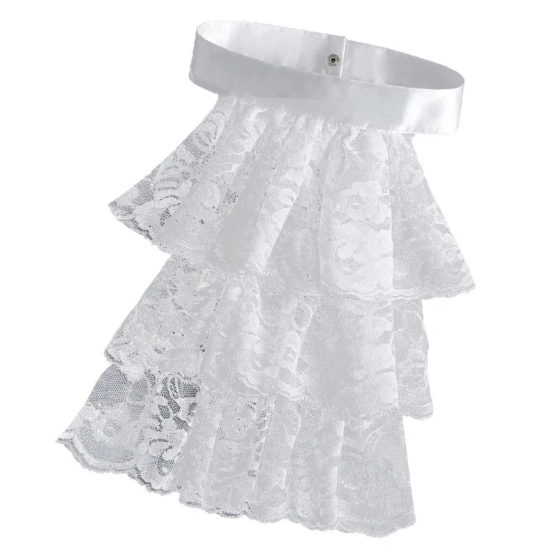 Victorian Ruffled Jabot Collar | Detachable | 3 Styles