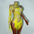 Luxe Rhythm Fringe & Rhinestone Performance Set — Multi‑Color Variants (One Size Fits S–XL)