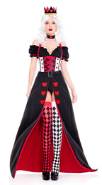 Queen of Hearts Costume | Ball Gown | Poker Queen Dress