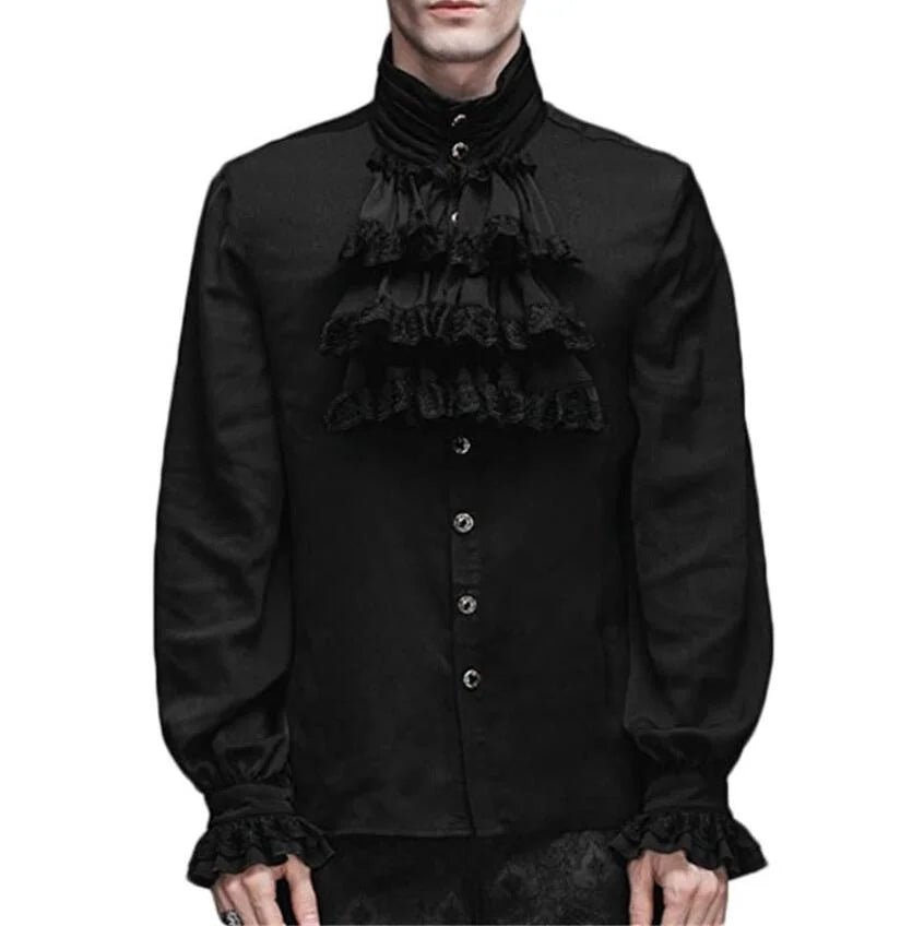 Victorian Steampunk Trench Coat & Shirt | Medieval Renaissance Costume | S–4XL