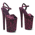 23cm Leopard Platform Sandals - Fashion High Heel Dance Shoes