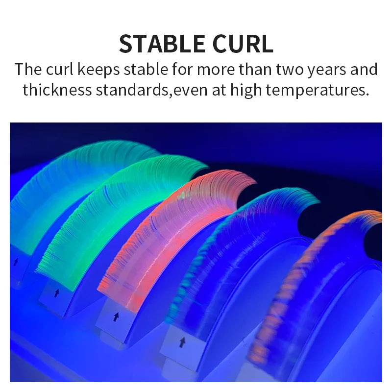 UV Neon Colored Lash Extensions | Individual | 8-14mm Mix