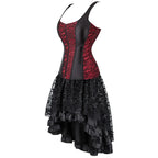 Burlesque Corset Dress | Lace Skirt | Overbust & Straps