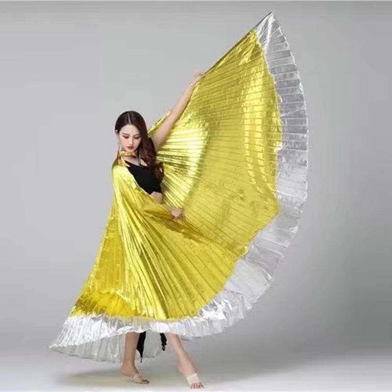 Belly Dance Wings | Pleated | Adjustable Sticks