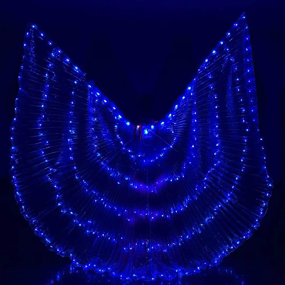LED Belly Dance Wings | Light-Up Performance Wings | 300 LEDs