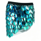 Fish Scale Paillette Wrap Mini Skirt | Holographic Sequin | Festival & Go-Go | 6 Colours