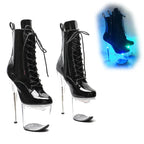 8-Inch LED Light-Up Platform Boots