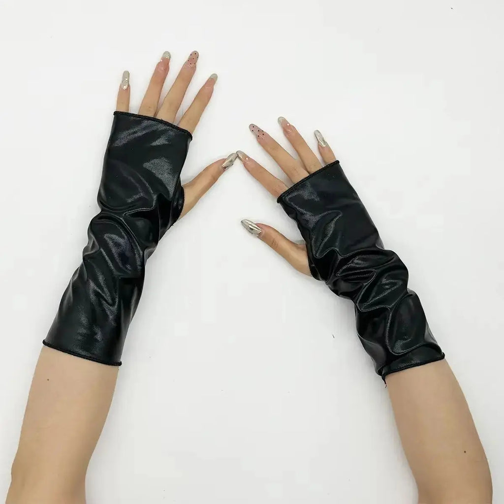 Glossy Fingerless Gloves | Stage