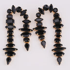 Rhinestone Drop Earrings | Tassel Sparkle