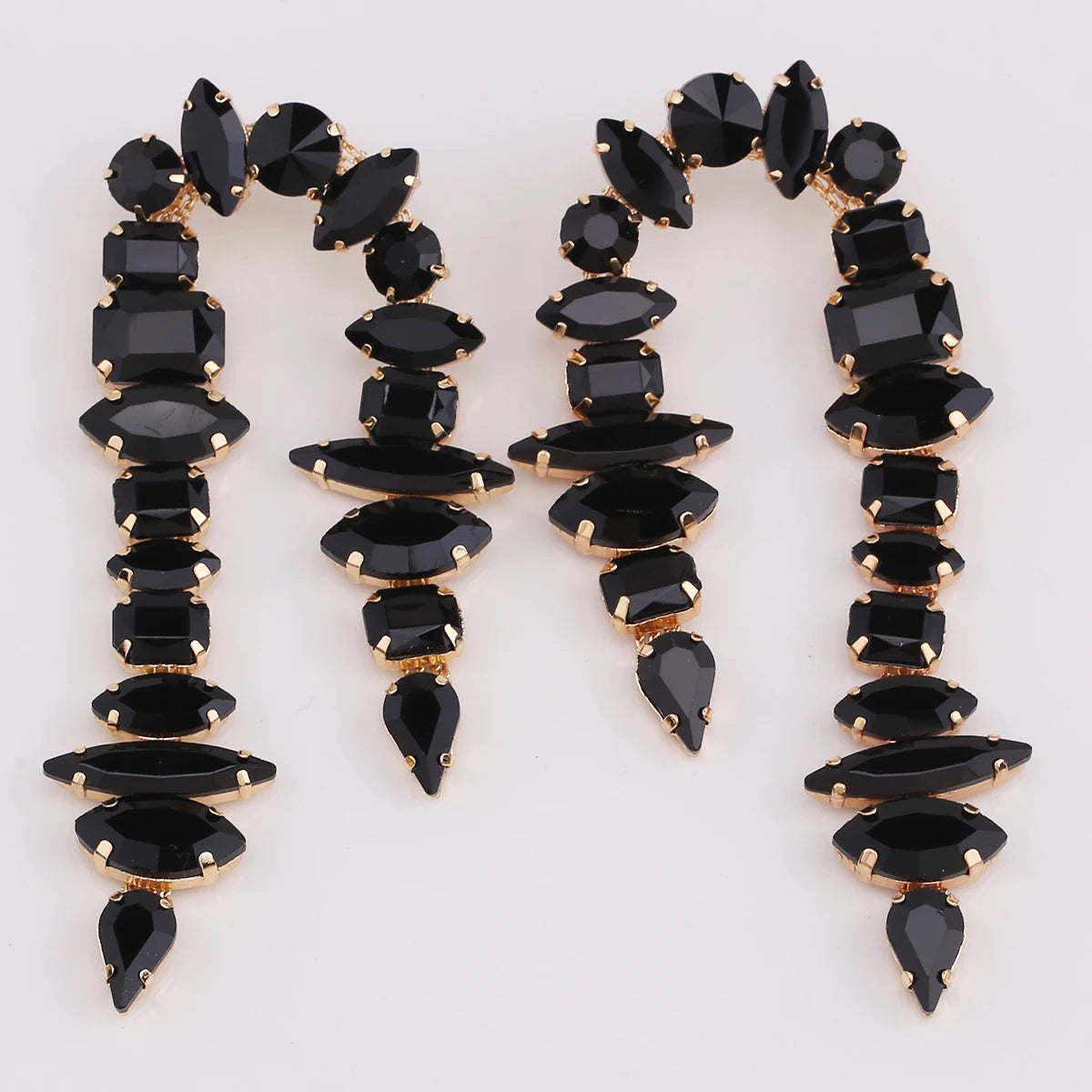 Rhinestone Drop Earrings | Tassel Sparkle