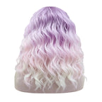 Purple Pink Ombre Lace Front Wig | Deep Wave | 16 Inches
