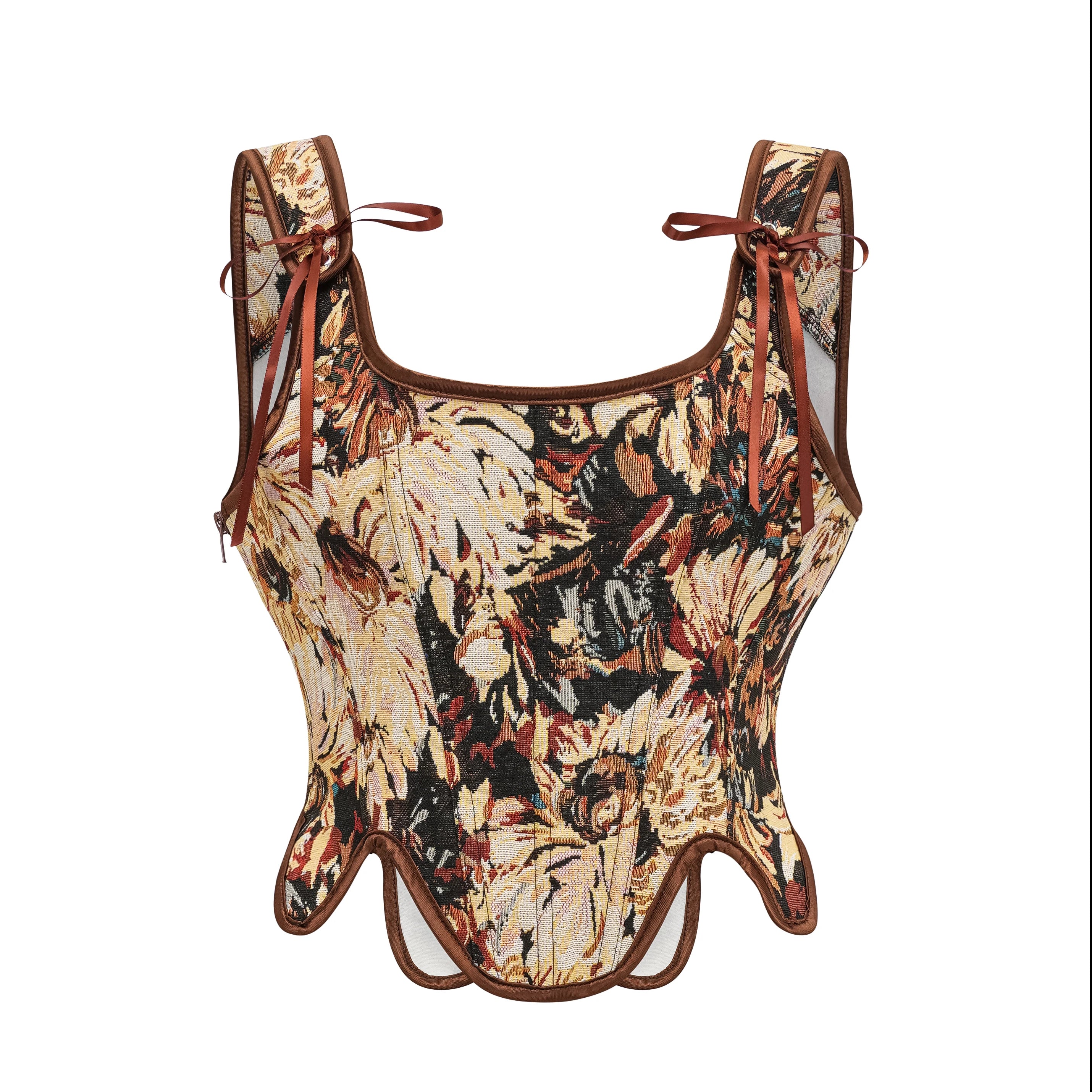 Floral Overbust Corset | Victorian & Gothic | 8 Colors