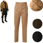 Victorian Steampunk Suspender Pants | High Waist | Men
