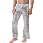 Men's Metallic Flare Pants | Jazz Dance | Shiny Finish