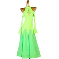 Halter Neck Ballroom Dress | Cold Shoulder | 2 Colors | XXS-XXL
