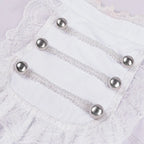 Men's Gothic Shirt | White Ruffles