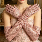 Sequin Opera Gloves | 60 cm