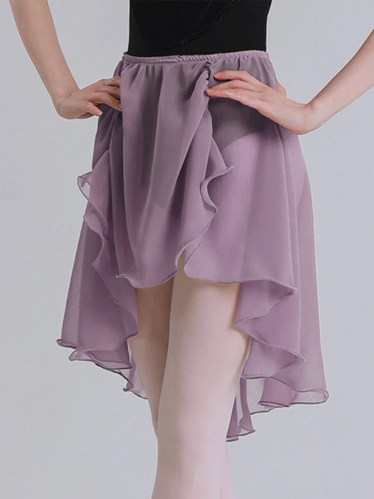 Chiffon Ballet Wrap Skirt | Lace-Up | One Size